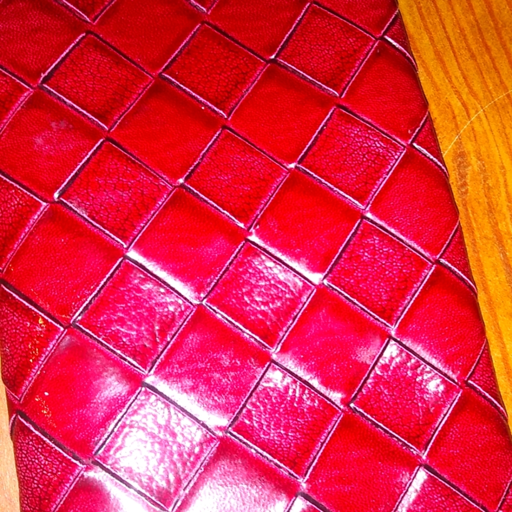 Ester Lauder Red Leather Wallet